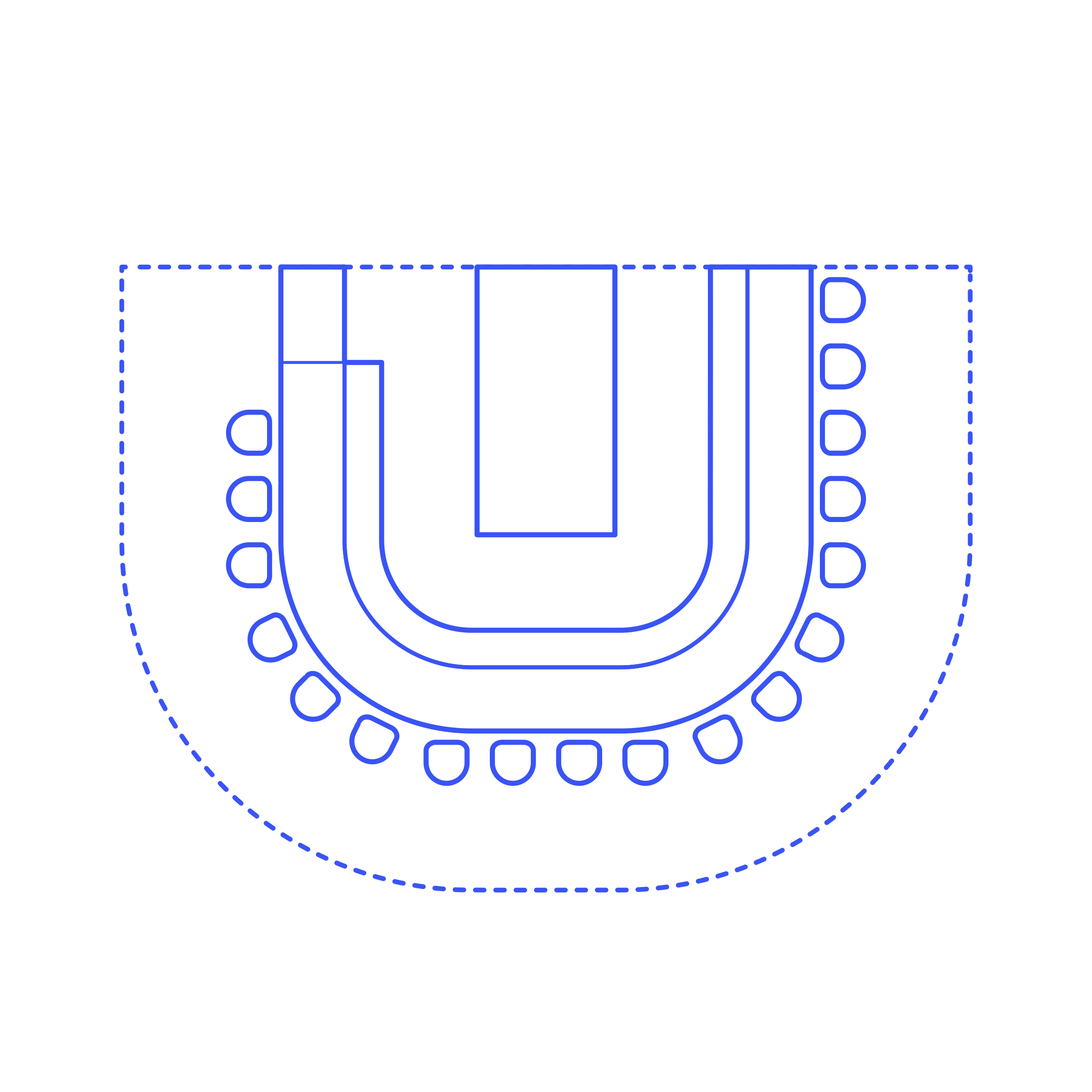 Layouts Bars U Shape Round Silhouette Svg Vector Free Vectors